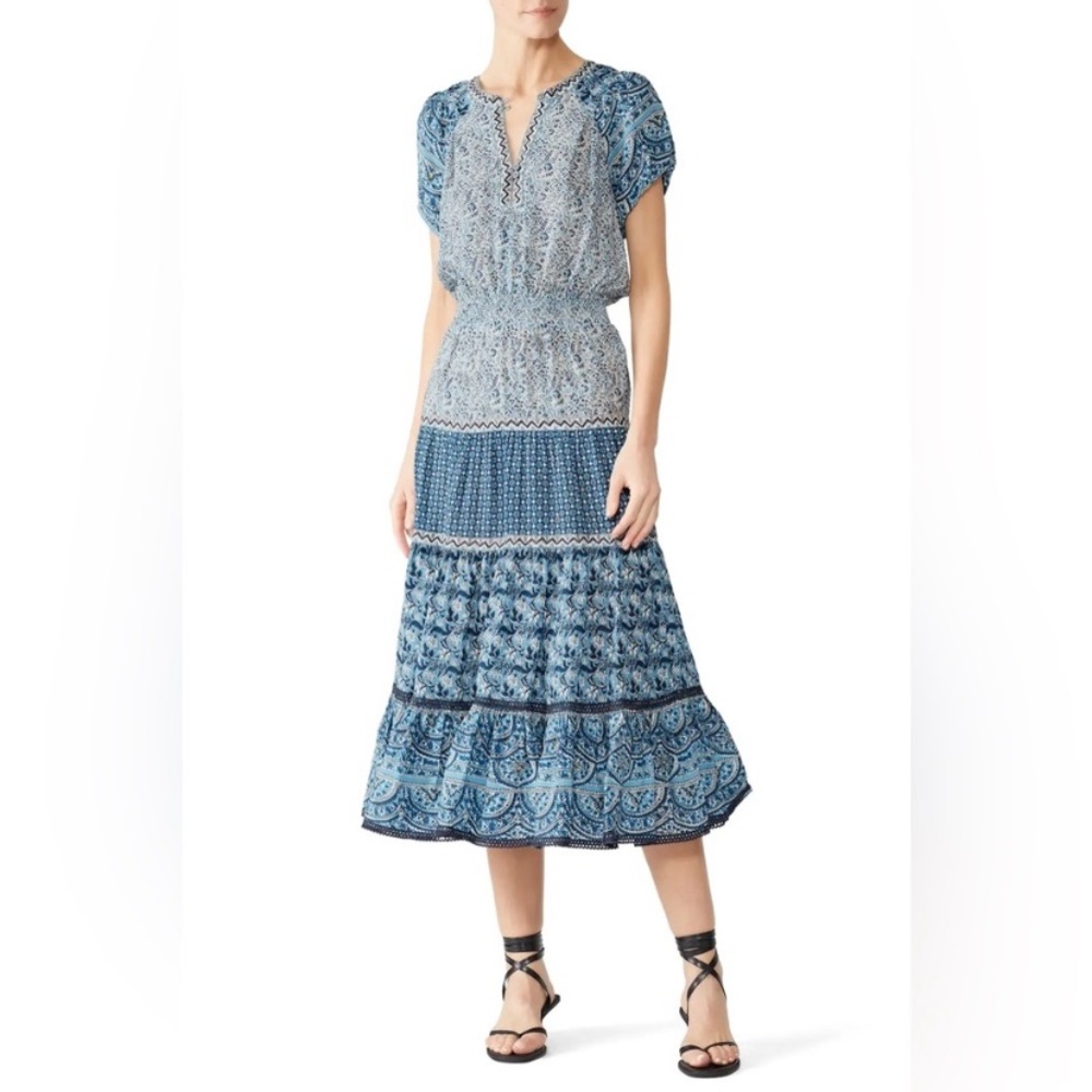 Sea New York Blue Bella Midi Dress in Orchid - Picture 12 of 14
